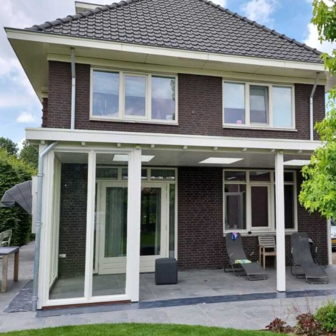 glazen overkapping aan huis