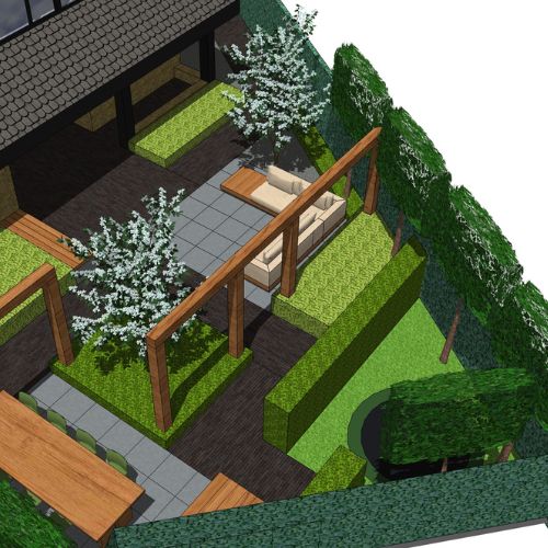 Schuine tuin